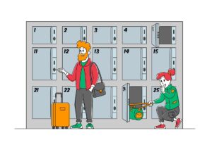 How do the luggage storage work